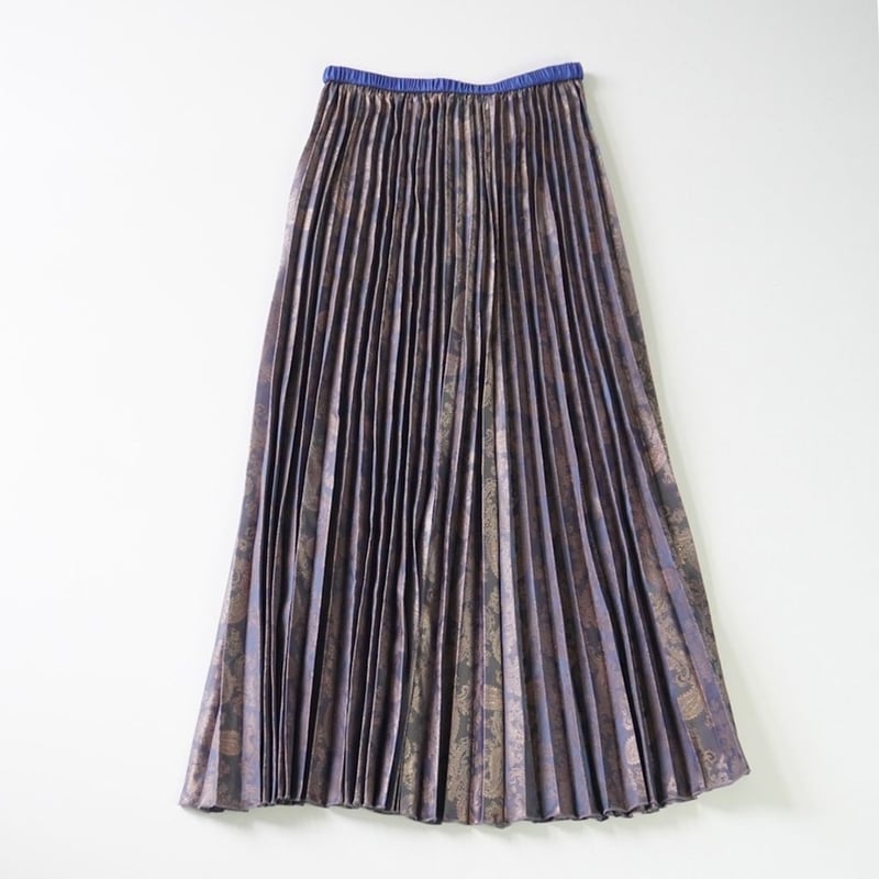 週末限定価格Thomas magpie randomdot on skirt THOMAS MAGPIE Paisley pleats skirt | MAROON