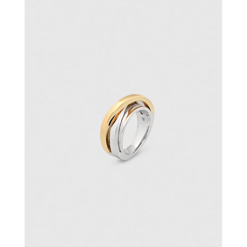 TOM WOOD Orb Ring Slim Duo | MAROON