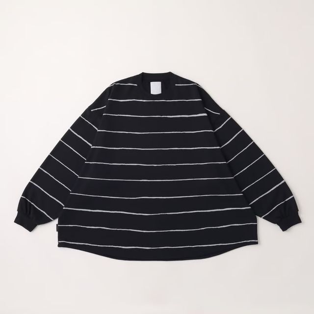 トップス s.f.c. eye_c super big ls tee S.F.C SUPER BIG WIDE SIDE STRIPE TECH LS TEE |