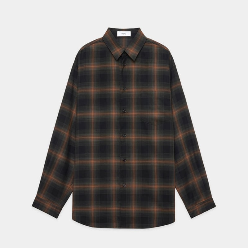 【定価27,500円】MARKA ウールチェックシャツ marka(マーカ) - CHECK SHIRT WOOL x RECYCLE POLYESTER VIYELLA