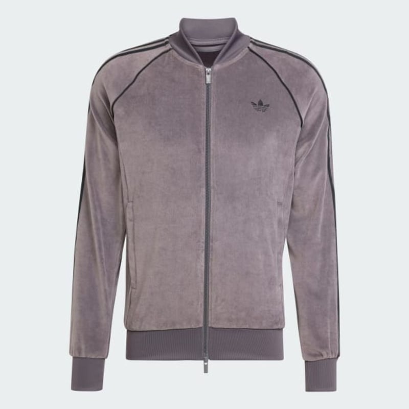 adidas Originals SST アディカラー ベロア トラックトップ | MAROON