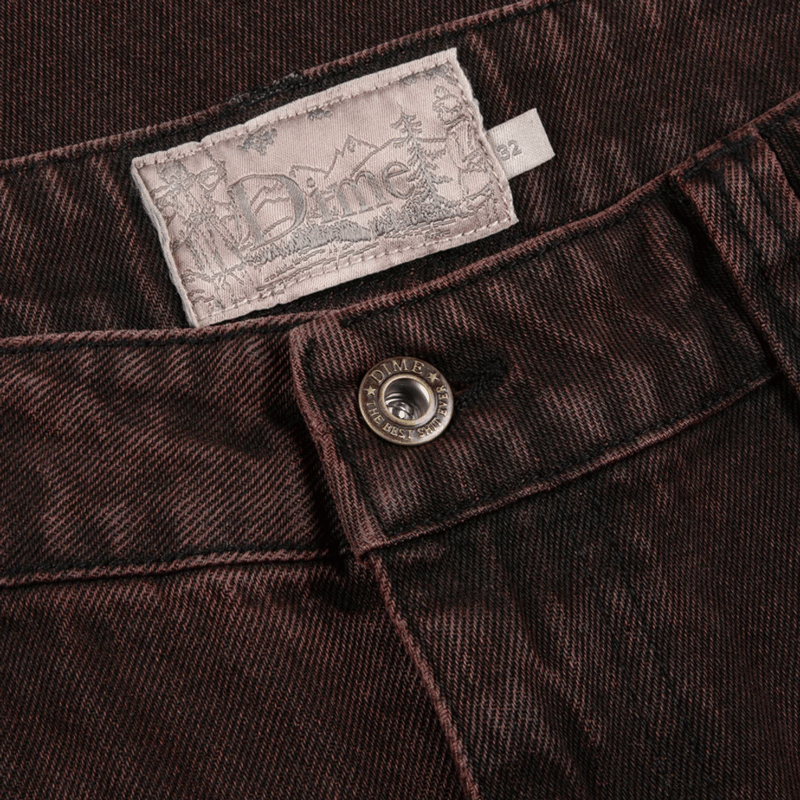 Dime CLASSIC BAGGY DENIM PANTS | MAROON