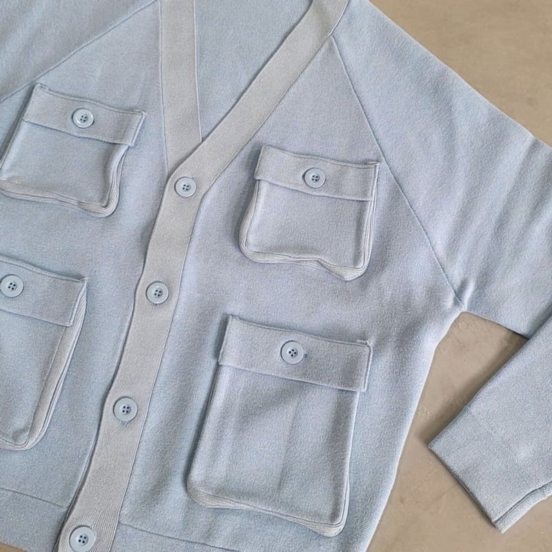 VOO × AMBERGLEAM Fisherman Knit Cardigan | MAROON 