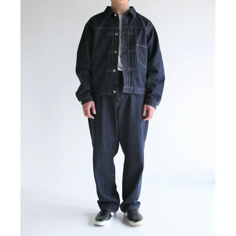 ANACHRONORM FRONT TUCK DENIM JACKET INDIGO(ONE