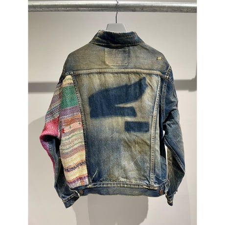 ANACHRONORM ε2 RALLI QUILT CUSTOM DENIM JACKET  SIZE 01（NO.12）