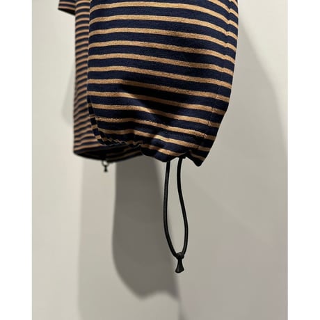 【MADE IN JAPAN】LINEAGE BALLON NATURAL BORDER TEE（GOLD）