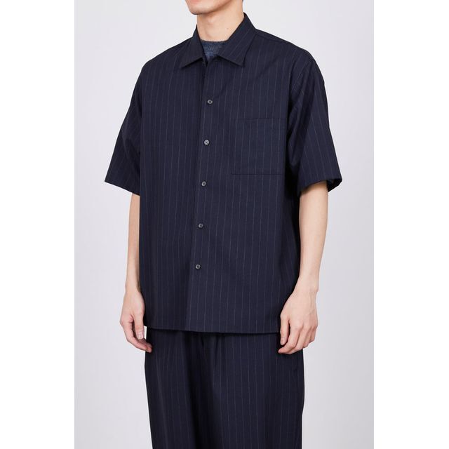 マーカ　24aw WOOL VIYELLA OPEN COLLAR SHIRT MARKAWARE(マーカウェア) - ITALIAN OPEN COLLAR SHIRT ORGANIC