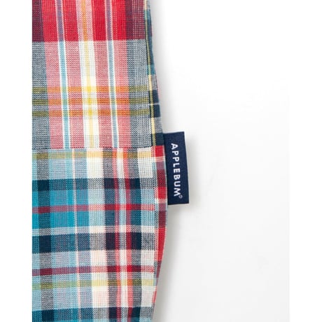 APPLEBUM PATCHWORK MADRAS WIDE PANTS