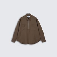 MAGIC STICK THE CORE HALF ZIP SHIRT (COCOA BROWN) 26FW-MS8-003
