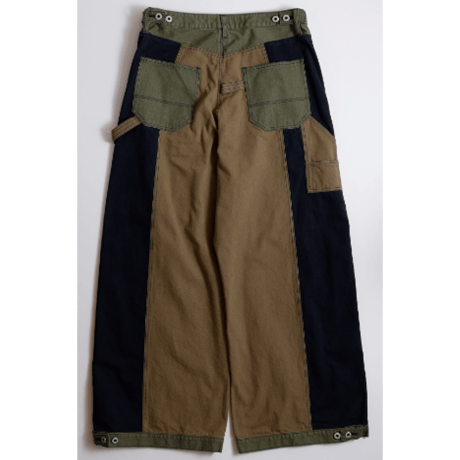 FDMTL FA26PN12C PATCHWORK DOUBLE KNEE PANTS RINSE