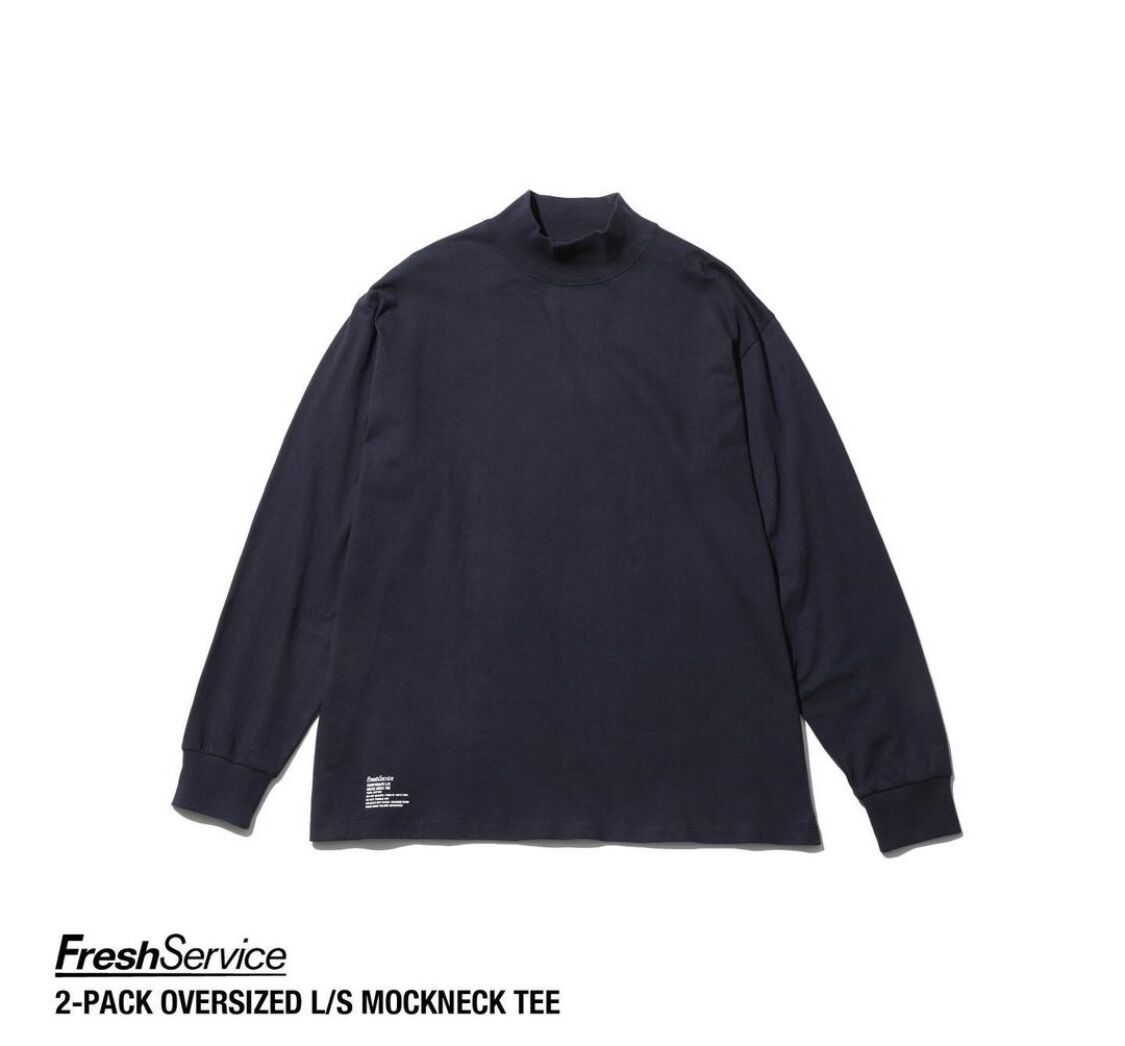 FreshService “2-PACK OVERSIZED L/S MOCKNECK TEE