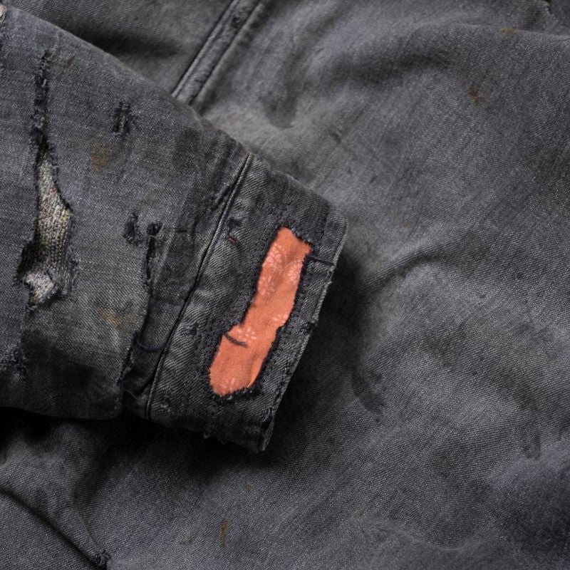 anachronorm REMAKE BLANKET DENIM COVERALL SHIRT...