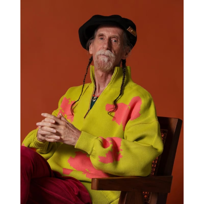 AMBERGLEAM Bicolor Half Zip Sweater | MAROON