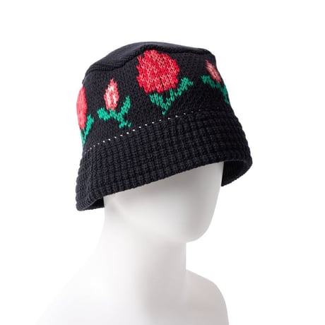 NEW ERA ニットバケット ローズ ブラック 14667667