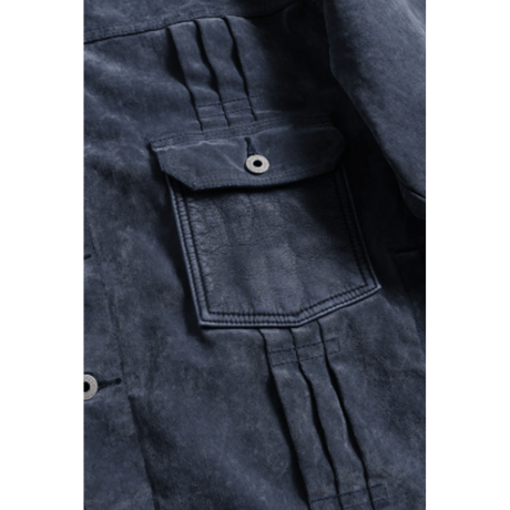 【予約商品】FDMTL FA26JK54U FLOCK LEATHER JACKET 3YR WASH