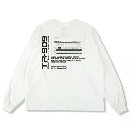 ISNESS MUSIC TR-909 LONG SLEEVE T-SHIRTS(ISNESS MUSIC×ROLAND)