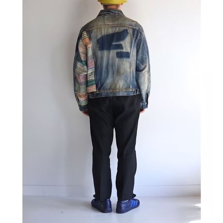 ANACHRONORM ε2 RALLI QUILT CUSTOM DENIM JACKET SIZE 00（NO.15）