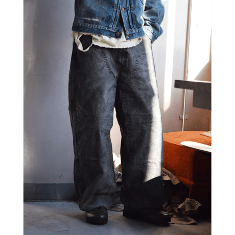 ANACHRONORM AN419 PIGMENT DYED DUCK PAINTER PANTS