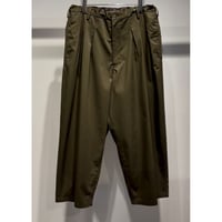 Y's for men T/C TWILL PANTS WITH 12-TUCKS（KAHKI）