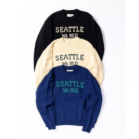 ANACHRONORM AN249 SEATTLE JACQUARD KNIT NAVY