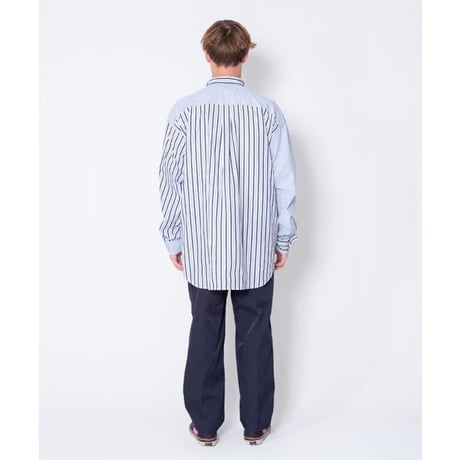 BEDWIN & THE HEARTBREAKERS L/S STRIPE BIG SHIRT "EWAN"
