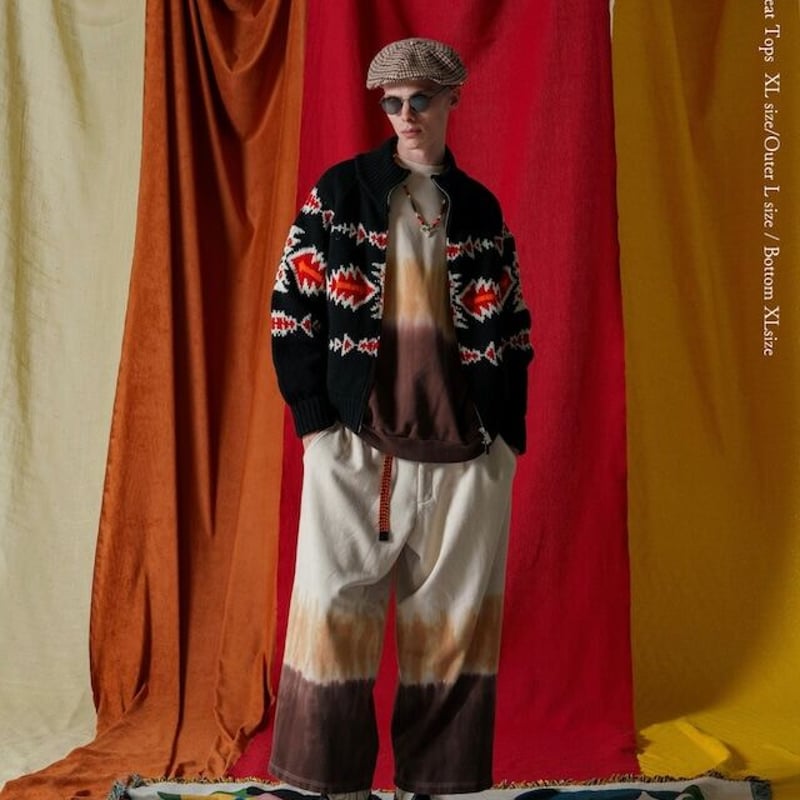 AMBREGLEAM Tiedye Pile Pants | MAROON