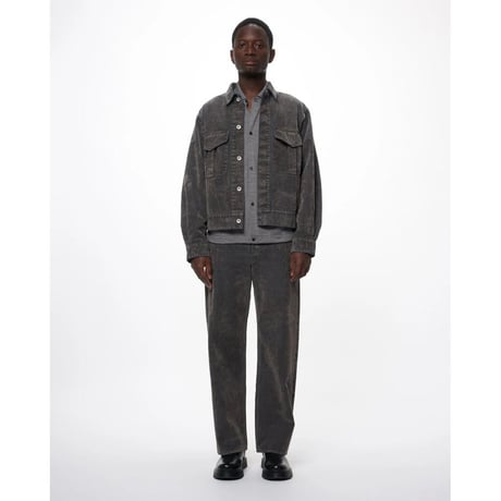marka Velvet-Flocked Organic Cotton Denim / Canadian Military Work Jacket
