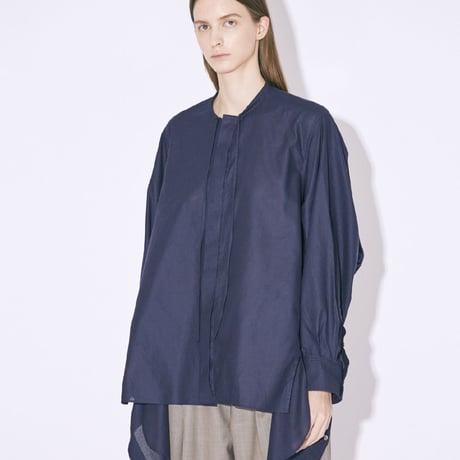 beautiful people double-end leno cloth tuxedo blouse