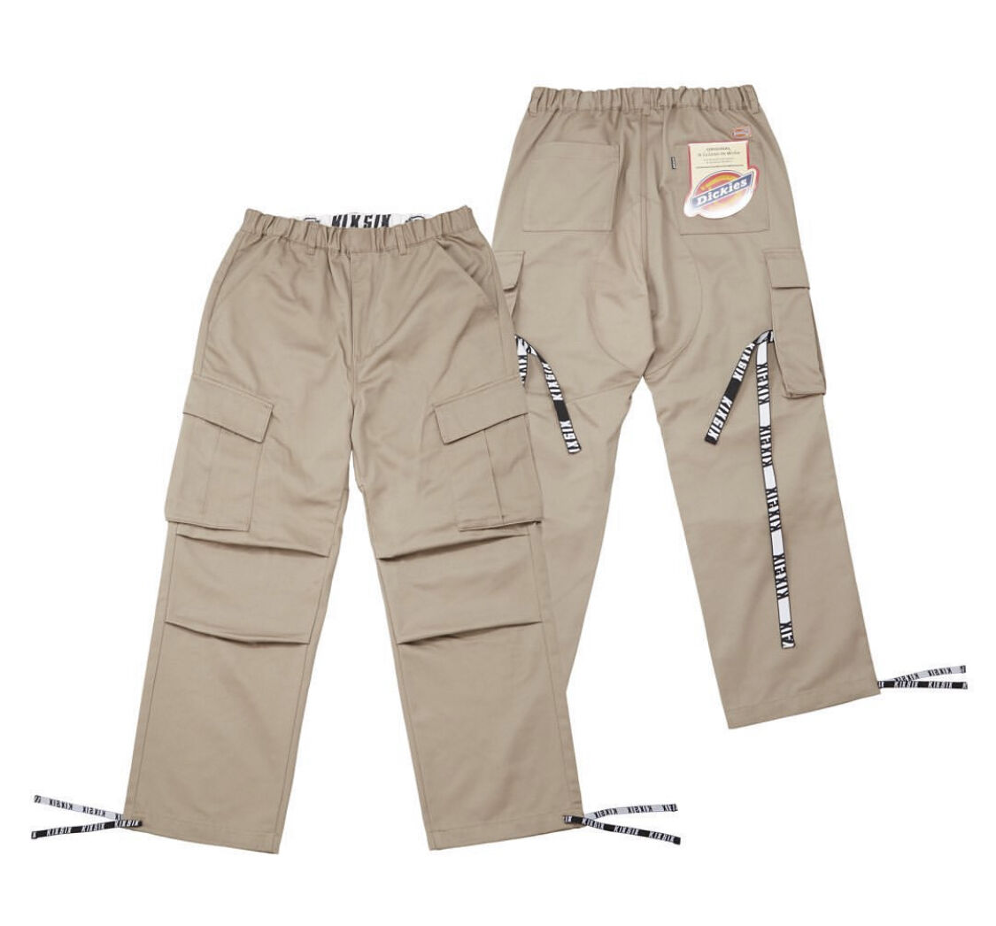 KIXSIX × Dickies TAPED CARGO PANTS | MAROON