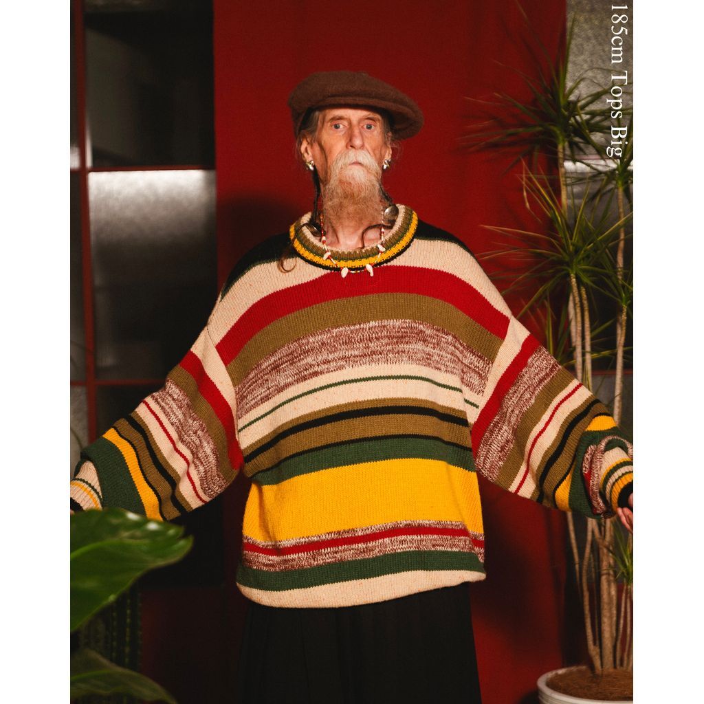AMBERGLEAM☆ Rainbow Wool Sweater