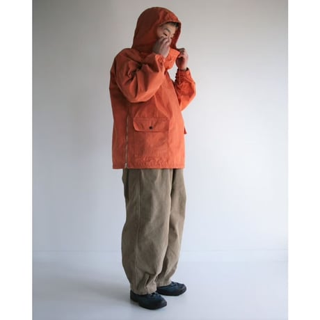 ANACHRONORM AN252 OVER DYED ANORAK PULLOVER JACKET ORANGE