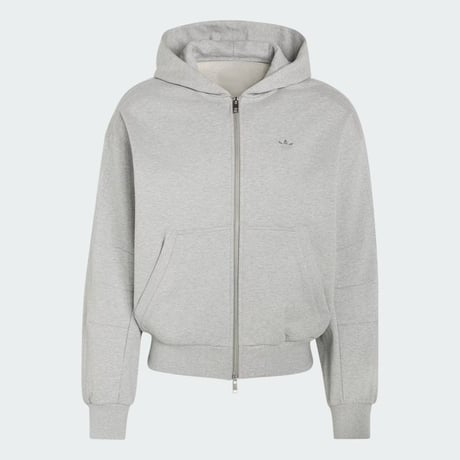 adidas originals プレミアムエッセンシャルズ クロップド フルジップ スウェットシャツ