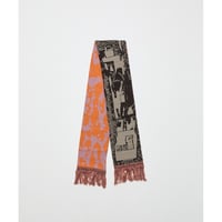予約商品】BAL JACQUARD KNIT SOCCER SCARF | MAROON