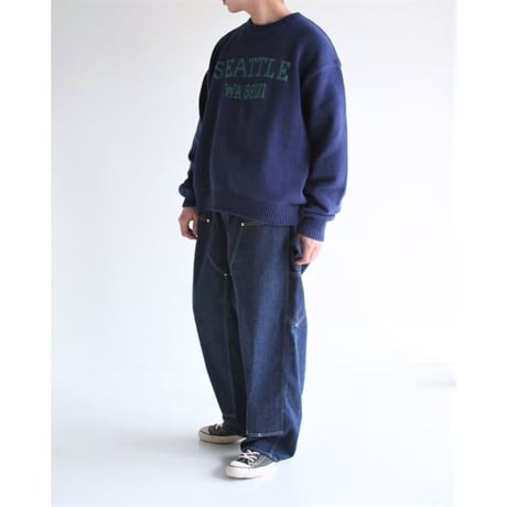 ANACHRONORM AN249 SEATTLE JACQUARD KNIT NAVY