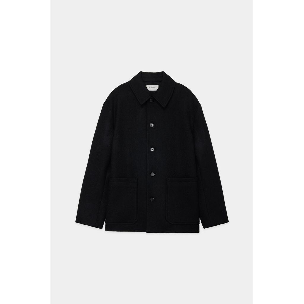 MARKAWARE ORGANIC WOOL DOUBLE CLOTH WORK JACKET