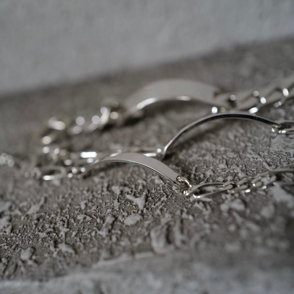 XOLO JEWELRY ID Figaro Link Bracelet 6mm-19cm