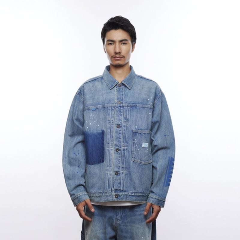 Liberaiders TRIBAL DENIM JACKET HW | MAROON