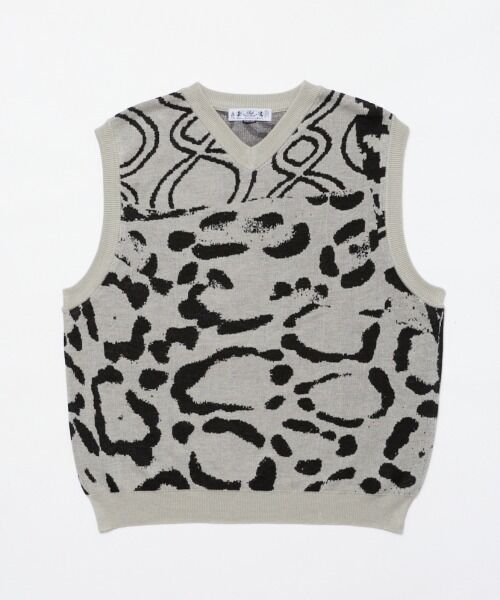 bal JACQUARD RAMIE VEST | MAROON