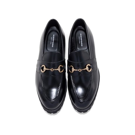 KENFORD MENS TANK SOLE BIT LOAFERS / BLACK