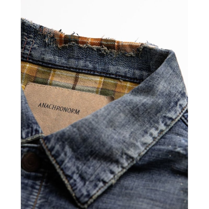 ANACHRONORM CHEAK COMBI DENIM JACKET INDIGO(REM ANACHRONORM CHEAK COMBI DENIM JACKET INDIGO(REM