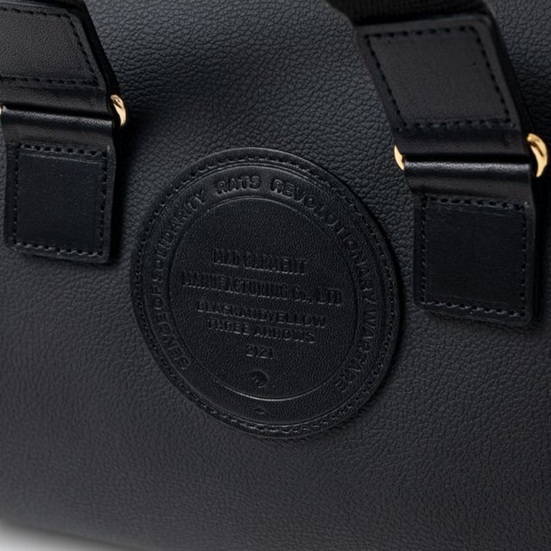 RATS SYNTHETIC LEATHER MINI BOSTON BAG | MAROON