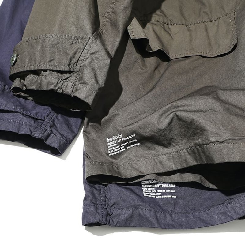 FreshService OVERDYED LEFT TWILL COAT | MAROON