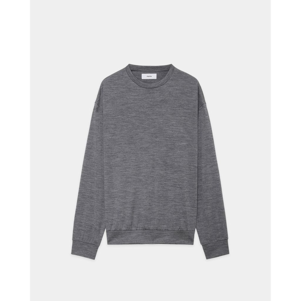 marka 2/72 Wool Single Jersey Washable Crew Nec