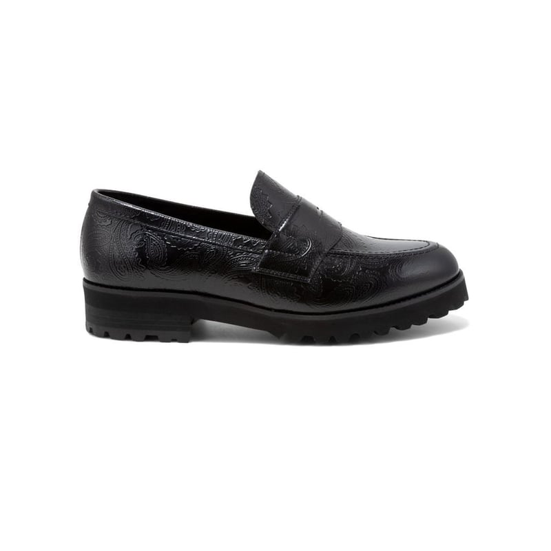 のーぶん KENFORD MENS TANK SOLE LOAFERS / BLACK PAISLEY