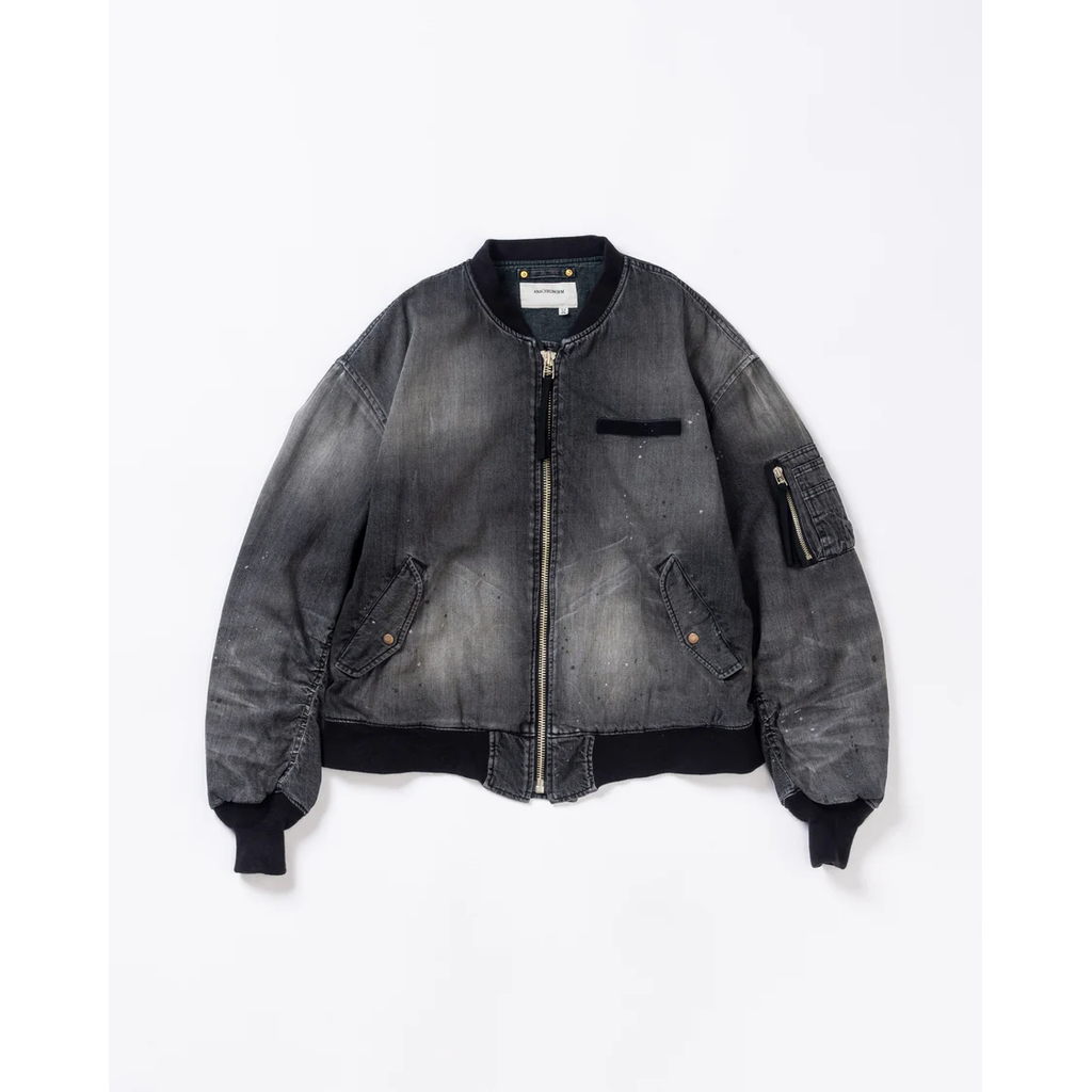 ANACHRONORM AN396-W AGING DUAL DENIM MA-1 BLACK