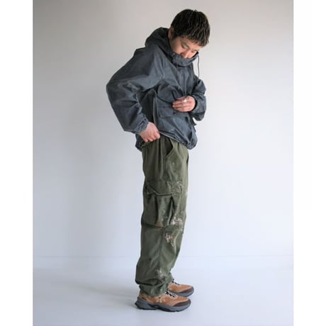 ANACHRONORM AN252 OVER DYED ANORAK PULLOVER JACKET NAVY