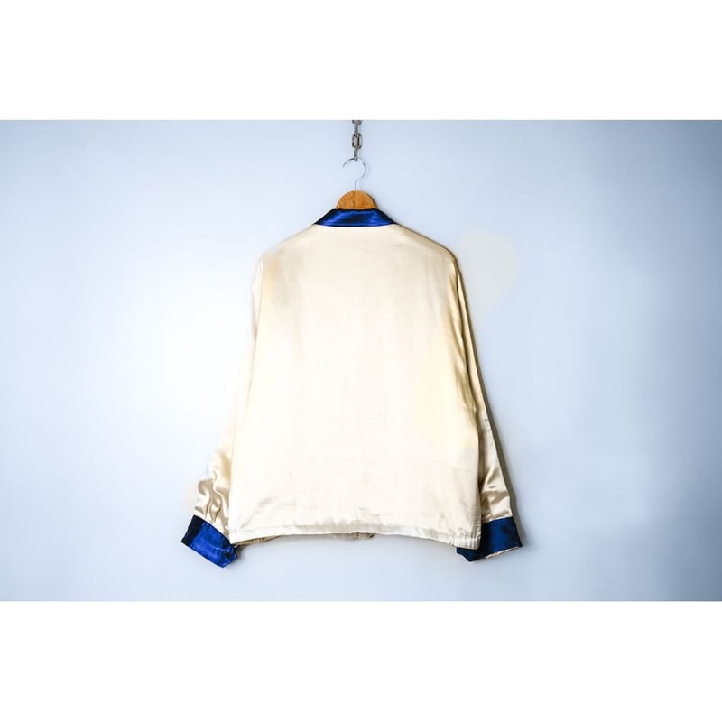 ANDFAMILYS SOUVENIR SATIN JACKET-白熊- | MAROON