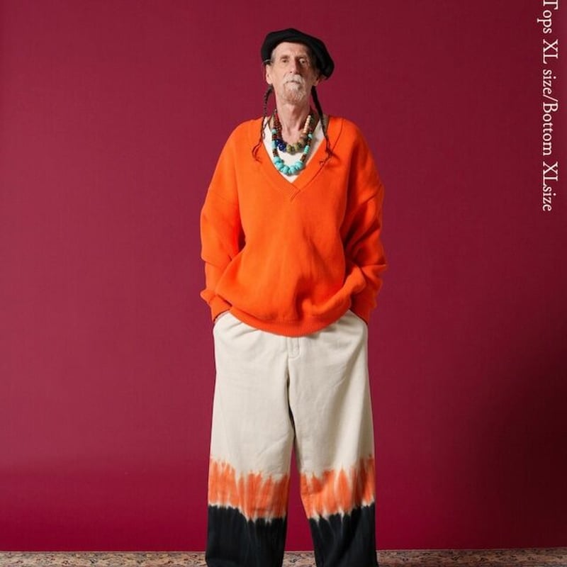 AMBREGLEAM Tiedye Pile Pants | MAROON