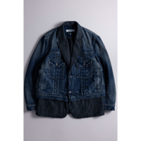 FDMTL FA26JK42U PLEATS LAPEL JACKET 3YR WASH