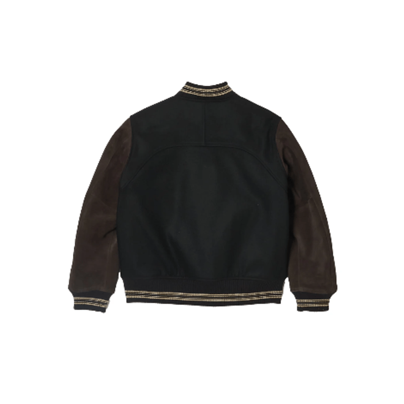 SUGARHILL LEATHER STUDIUM JACKET | MAROON